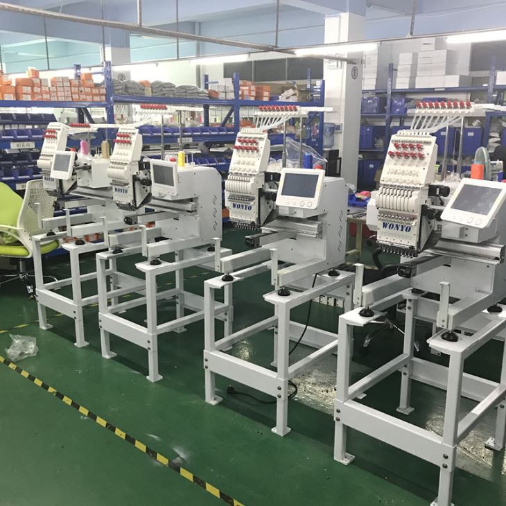 Mazā Feiya tipa kapu izšūšanas mašīna 1 galvas 6 un 9 adatas datorizētā pusizstradīvā izšūšanas mašīna