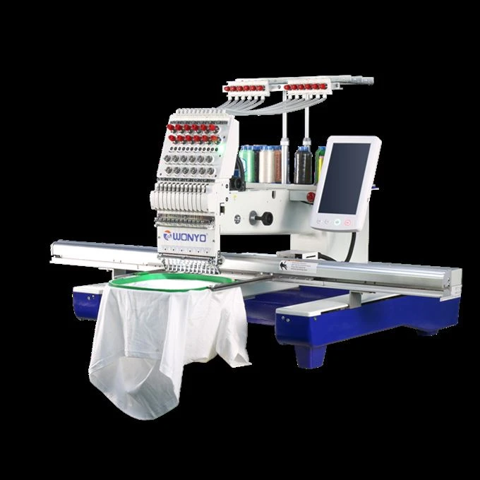Big Working Area Computerized Embroidery Machine With 12 Needles